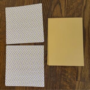 Floral and Yellow Stationery Set